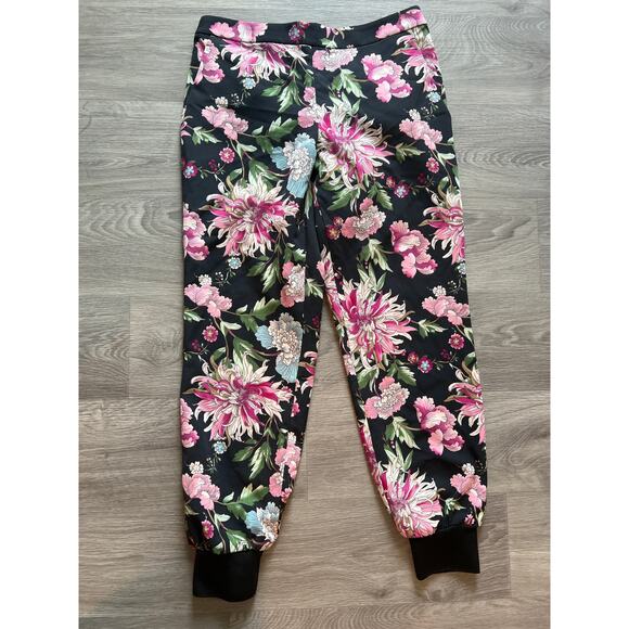 Express size medium women’s floral joggers pants - Picture 1 of 5